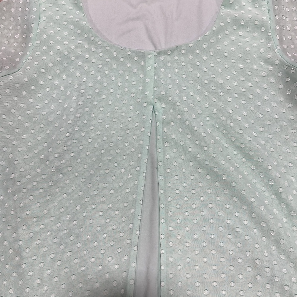 Kim Rogers brand Mint‎ green top /Size M / D-87 - Picture 3 of 5